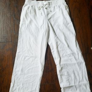 Old Navy White Linen Pants Sz 10